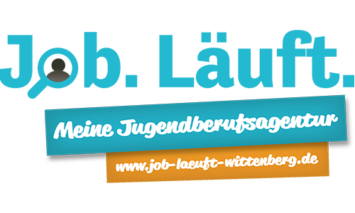 Logo von Job. Läuft. Jugendberufsagentur Wittenberg - Link zur Webseite von Job. Läuft.