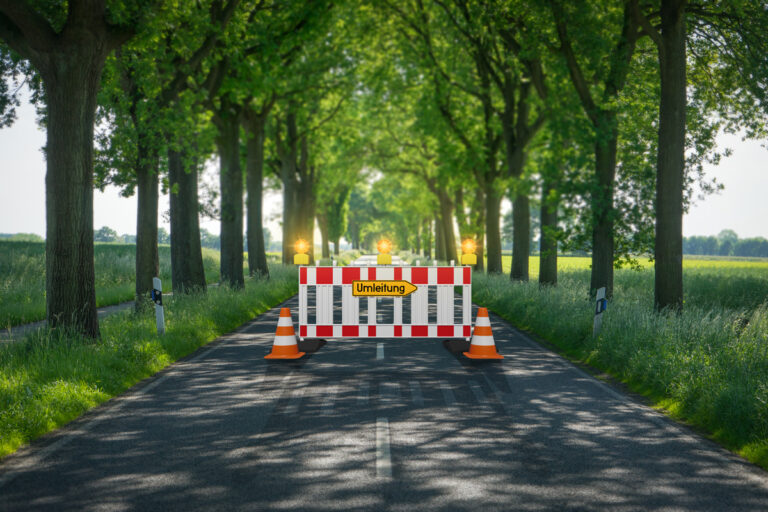 Wichtige Verkehrsinformation: Verlängerung der Sperrung des Ortsausgangs Coswig in Richtung Wörpen bis 03.08.23