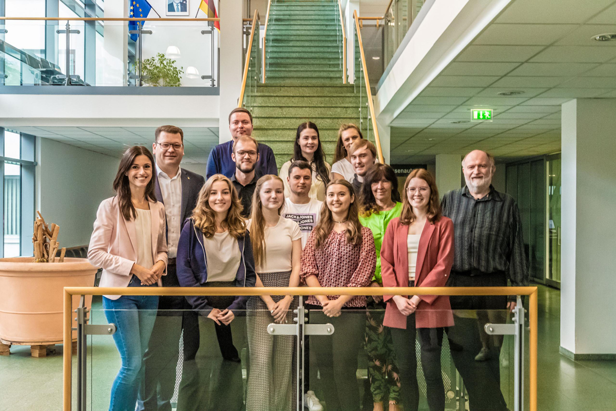 Auszubildende und Studenten der Kreisverwaltung Wittenberg