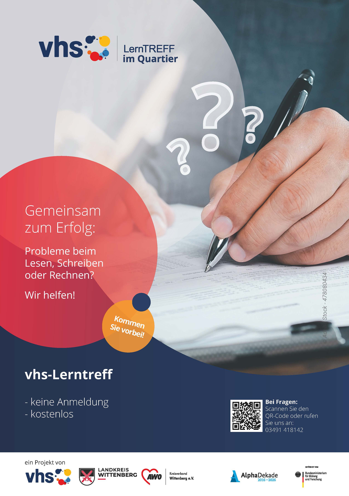 Flyer von vhs LernTREFF im Quartier