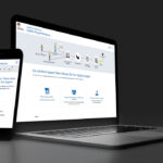 Laptop und Smartphone mit der Webseite vom Bauportal Landkreis Wittenberg