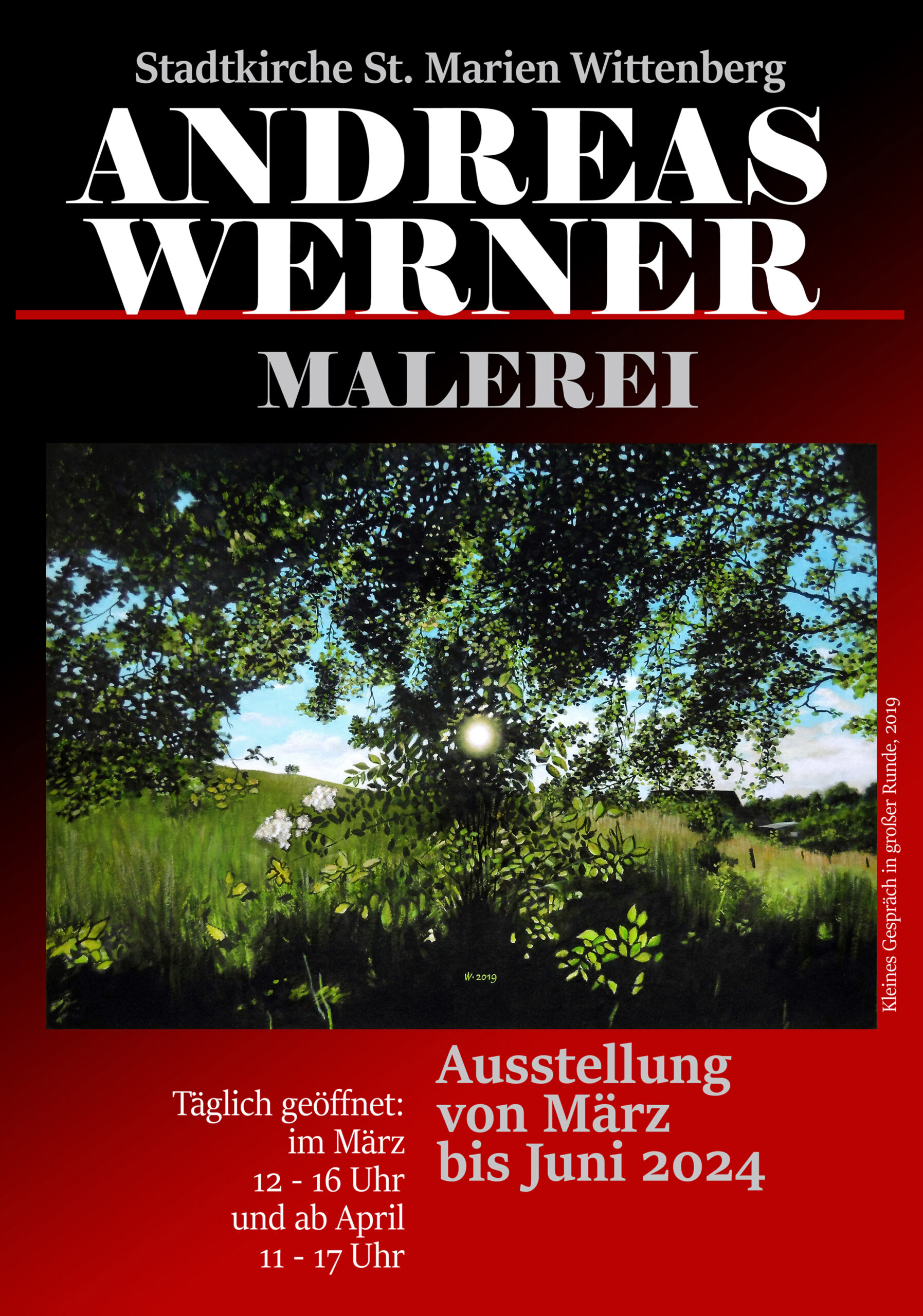 Ausstellung mit Gemälden von Andreas Werner in der Stadtkirche St. Marien Wittenberg