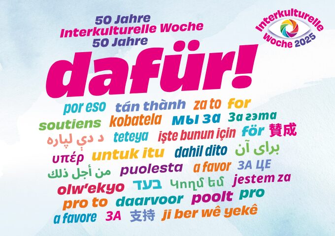 Plakat der Interkulturellen Woche 2025