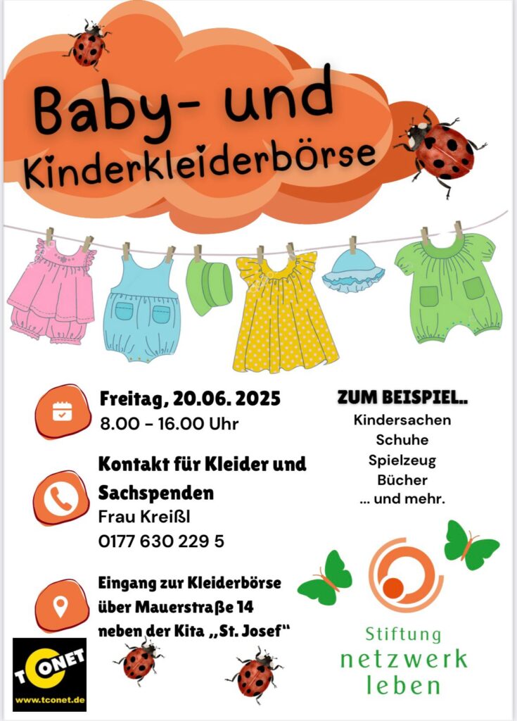Baby- und Kleiderbörse am 20.6.2025