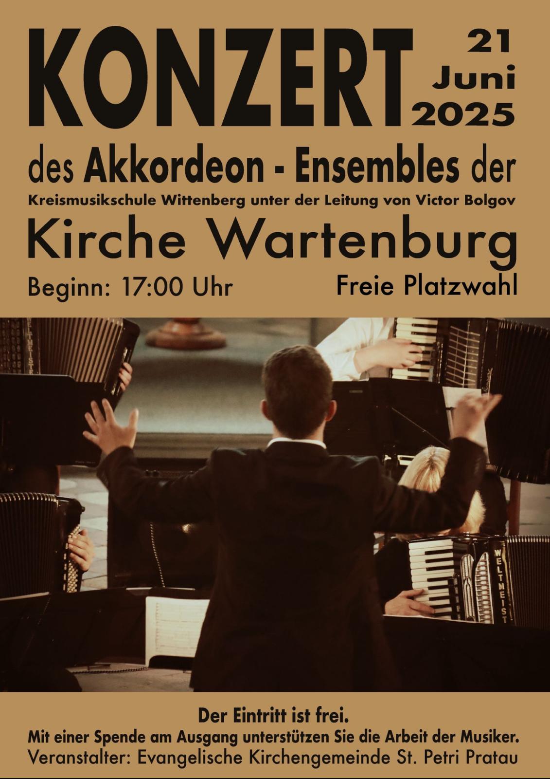 Flyer Kreismusikschule Wittenberg - Mittsommerkonzert Wartenburg