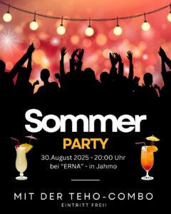 Sommer-Party mit der TEHO-Combo in Jahmo