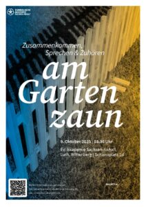 Plakat "Am Gartenzaun"
