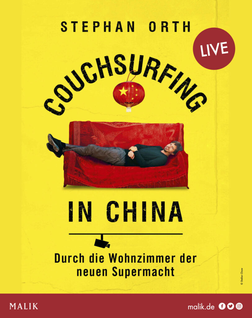 Plakat Multimedialesung Couchsurfing in China