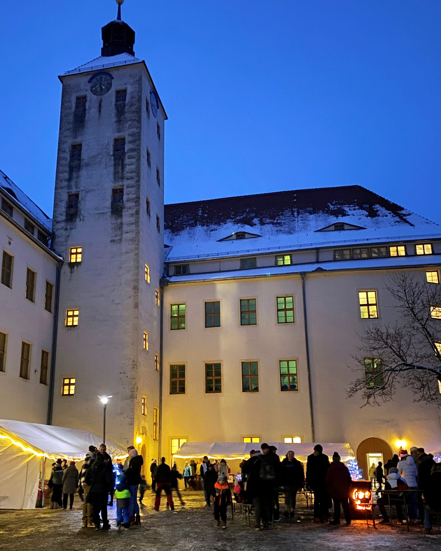 Weihnachtsmarkt auf dem Schlosshof Pretzsch