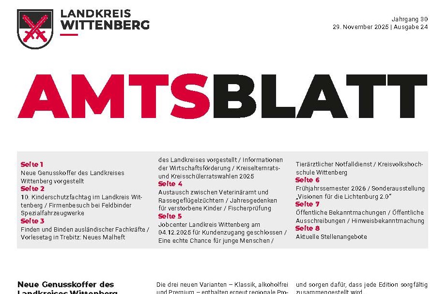 Amtsblatt Landkreis Wittenberg