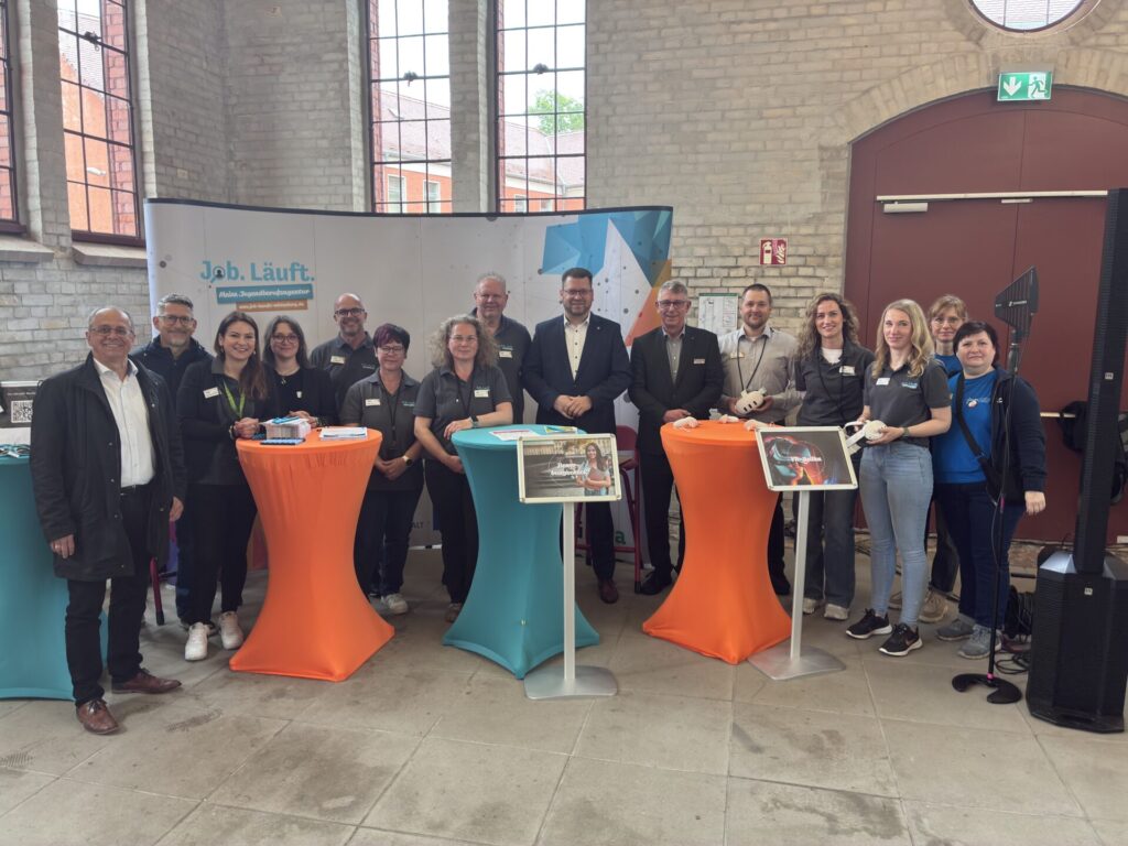 In der Exerzierhalle in Lutherstadt Wittenberg fand am 6. Mai die fünfte Ausbildungsmesse „Job. Läuft.“ statt.