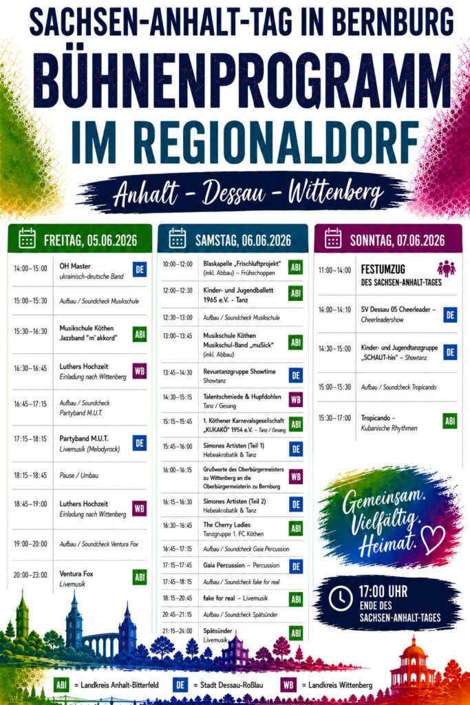 Bühnenprogramm SAT 2026