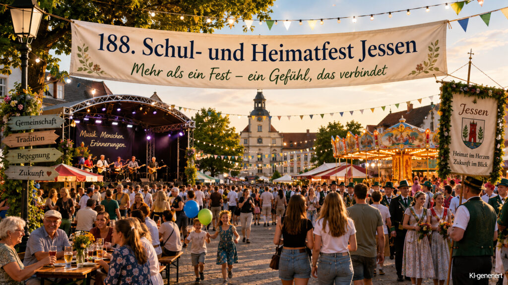 Festszene Stadtfest in Jessen, viele Menschen