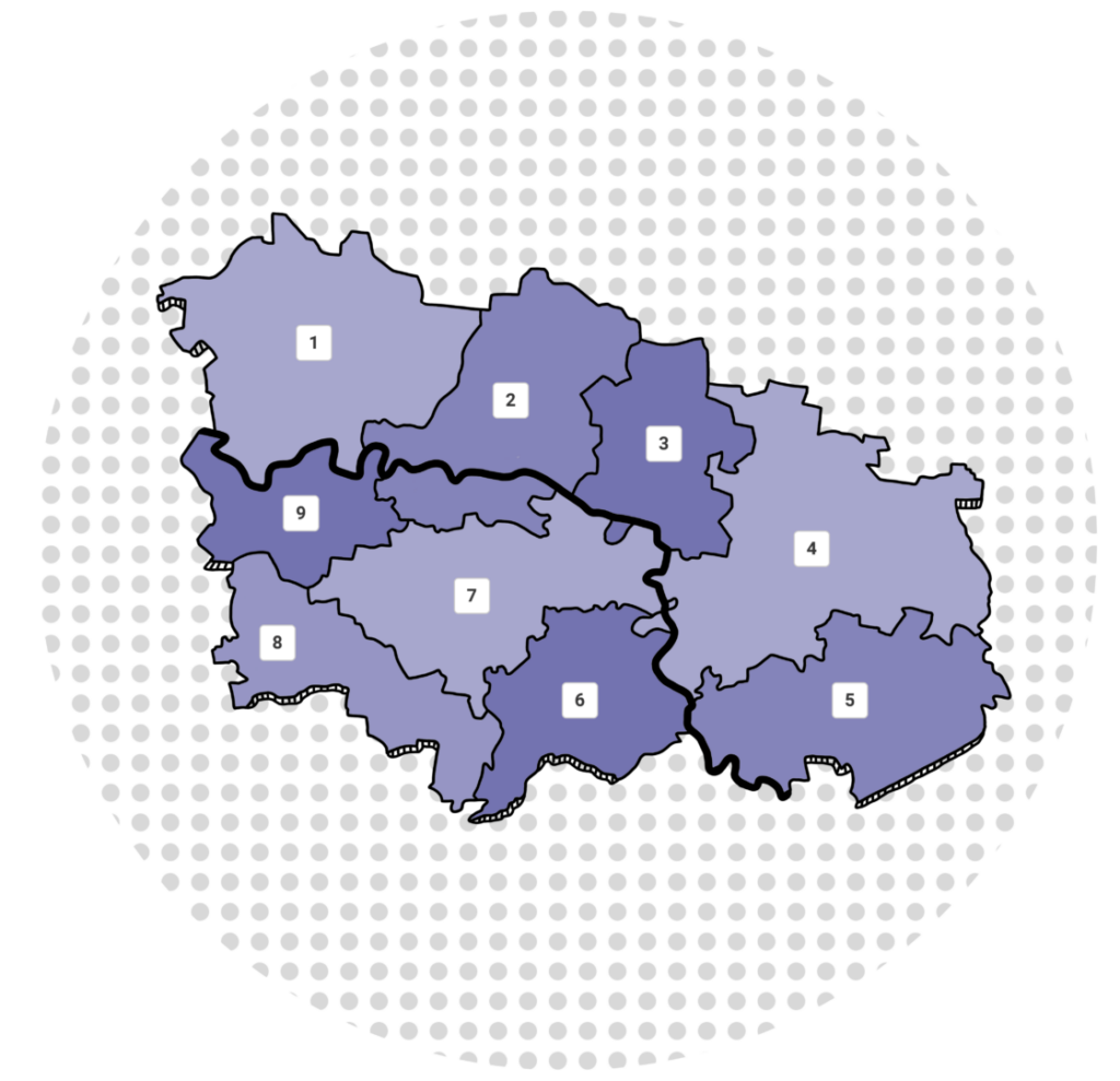 Karte Landkreis Wittenberg + Kommunen