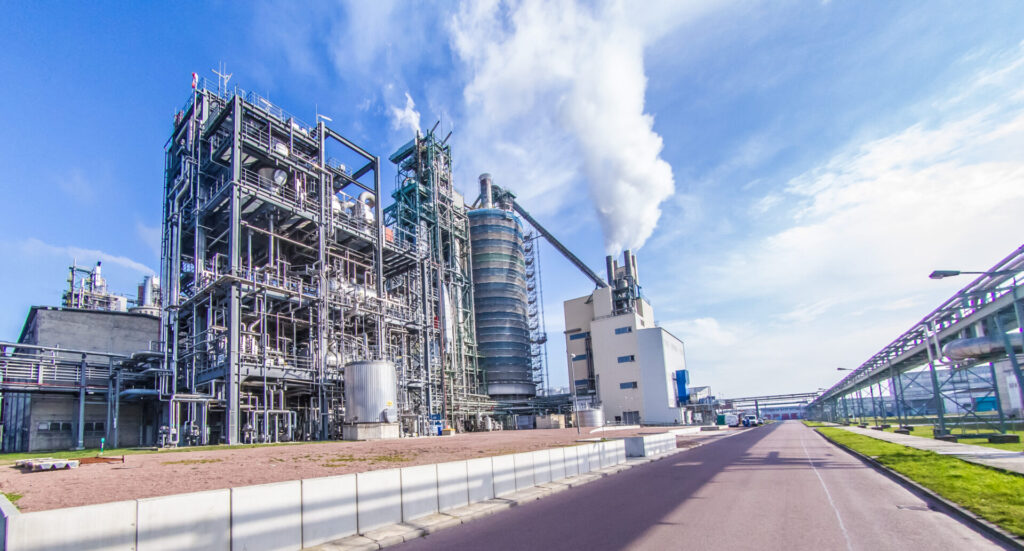 Produktionsanlagen von außen der SKW Stickstoffwerke Piesteritz GmbH