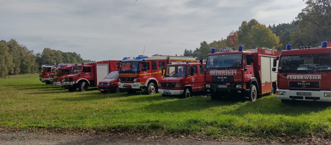 Waldbrandübung bei Bad Schmiedeberg