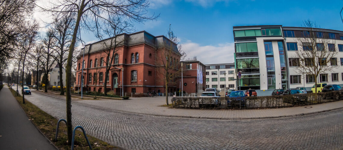 Die Kreisverwaltung des Landkreises Wittenberg in der Breitscheidstraße
