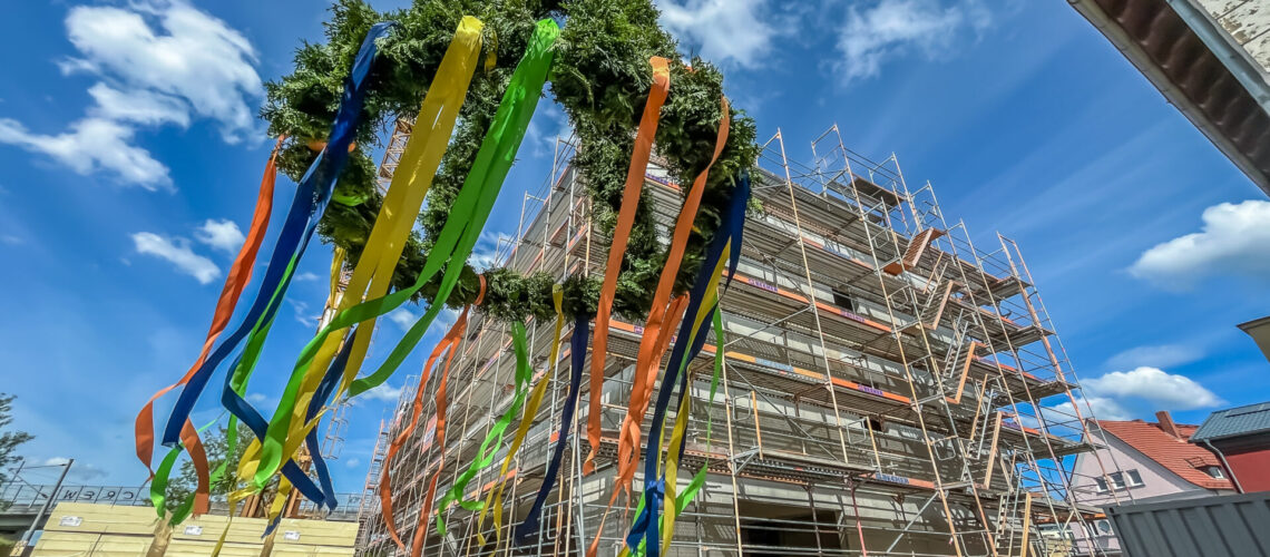 Richtfest des Kreisarchivs der Kreisverwaltung Wittenberg.