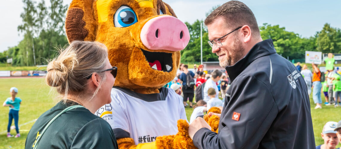 Über 500 Kinder aus den Vorschulklassen der Kindergärten im Landkreis Wittenberg kamen am Mittwoch, 17. Juni 2026, ins Arthur-Lambert-Stadtion zum Kita-Sportfest des Kreissportbundes Wittenberg.