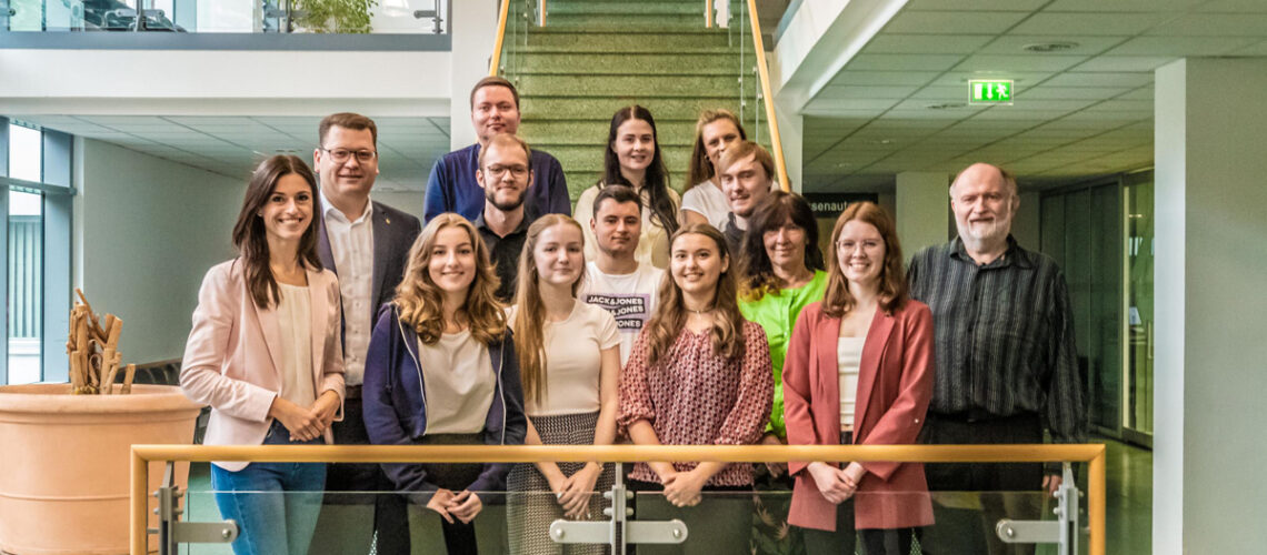 Auszubildende und Studenten der Kreisverwaltung Wittenberg