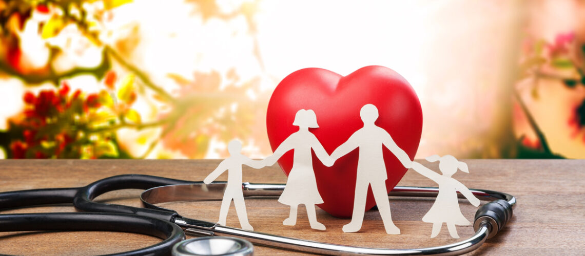 abstrakte Darstellung von Gesundheit und Familie