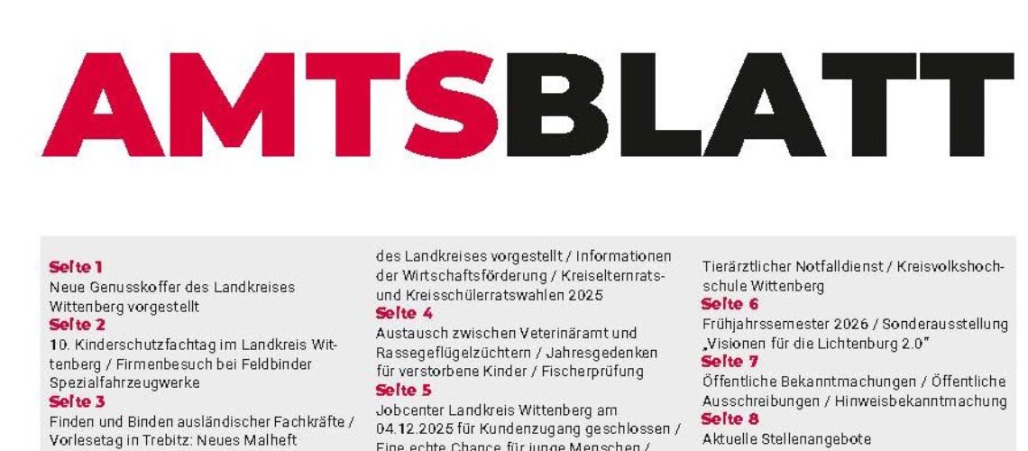 Amtsblatt Landkreis Wittenberg