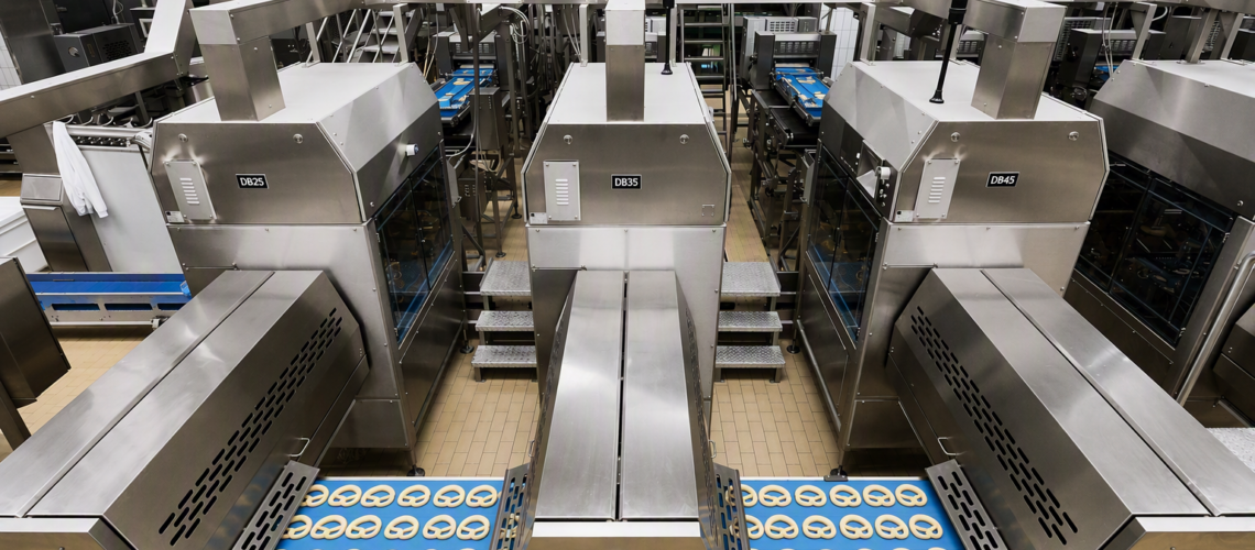 Teigrohlinge und Anlagen der Lebensmittelproduktion