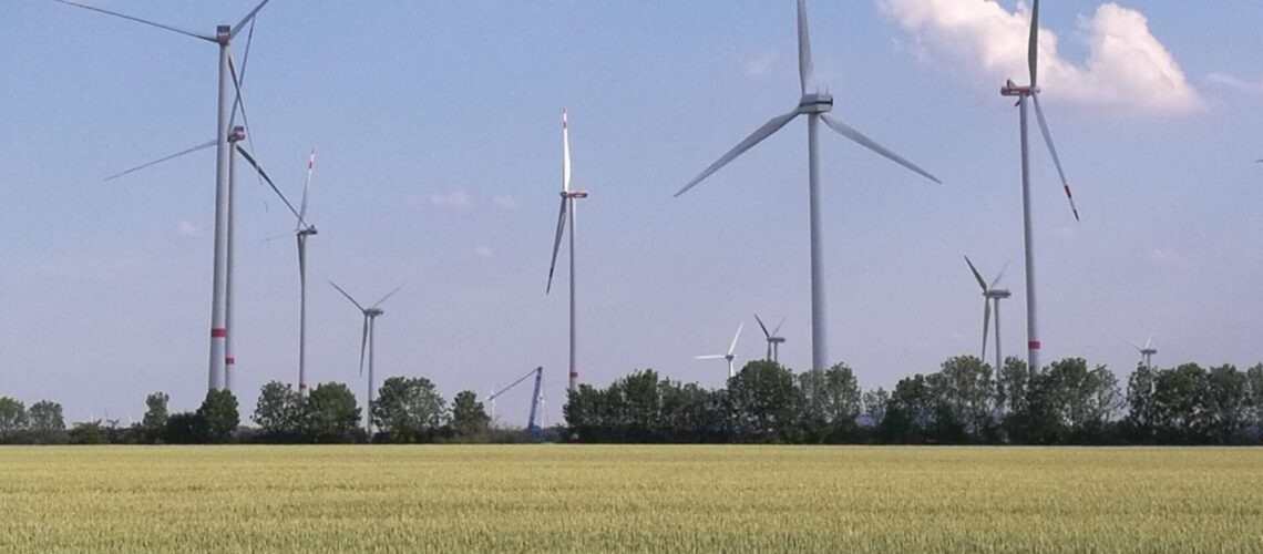 Windräder für Windenergie
