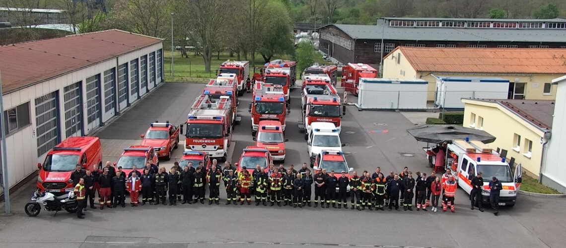 Löschverband Ost im Bereitstellungsraum