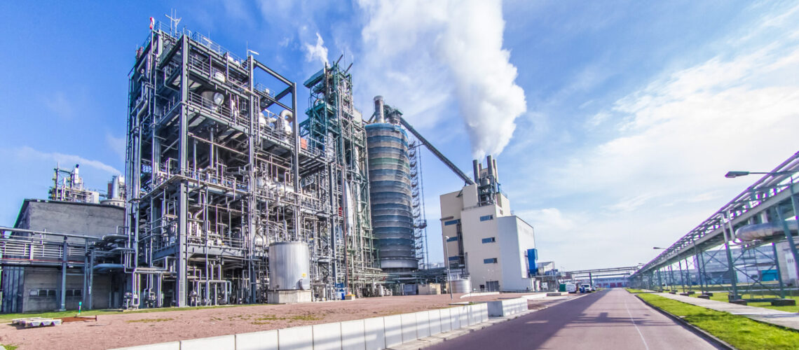 Produktionsanlagen von außen der SKW Stickstoffwerke Piesteritz GmbH