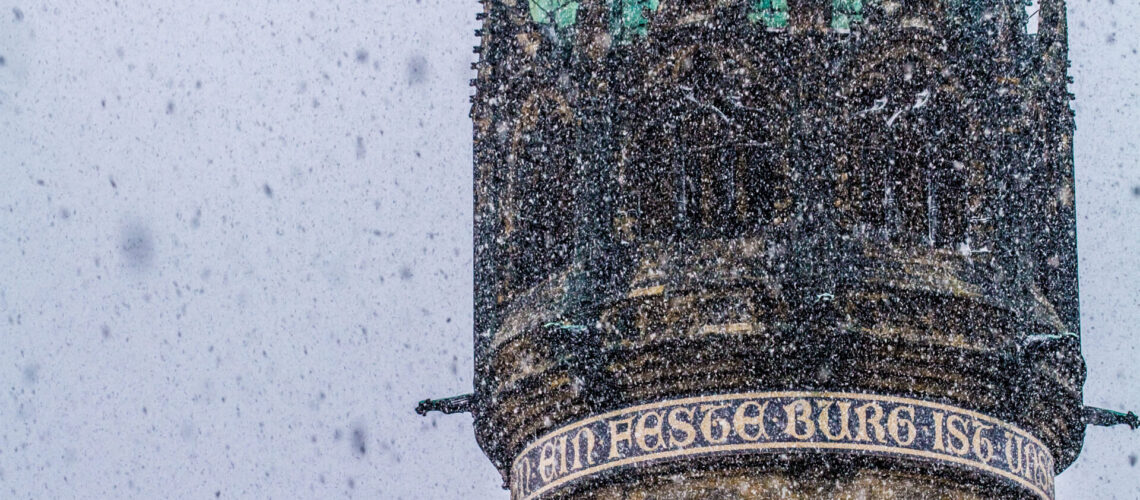Archivbild: Schneefall in Wittenberg