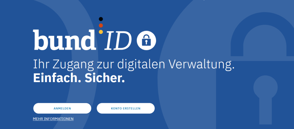 Das ist ein Screenshot der Website der BundID