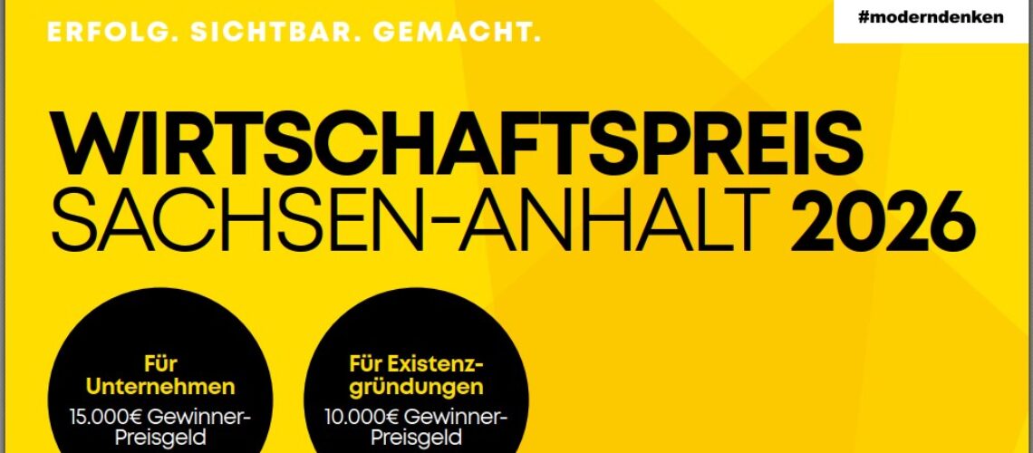 Wirtschaftspreis Sachsen-Anhalt 2026 Wirtschaftspreis Sachsen-Anhalt 2026
