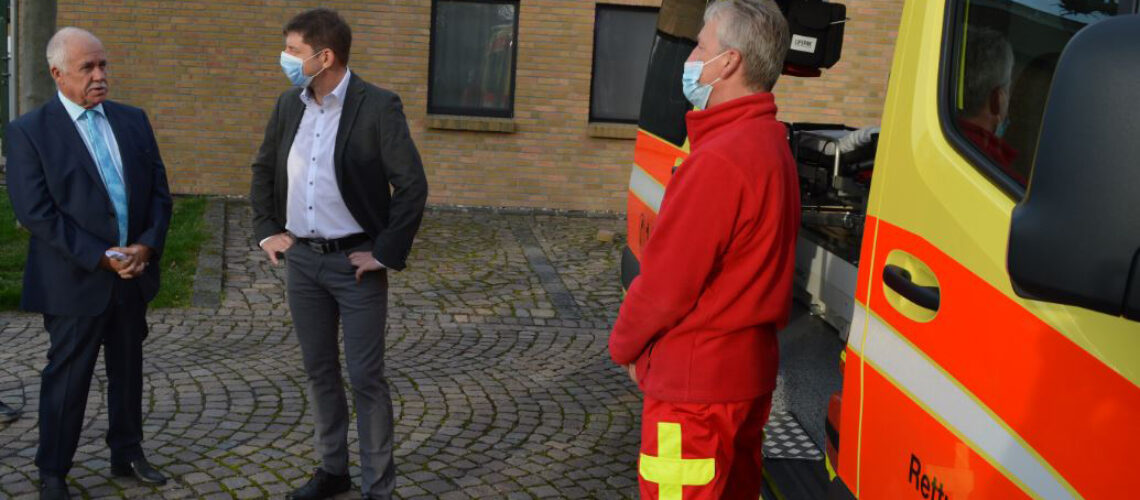 Neue Rettungswache in Schweinitz - neuer Rettungswagen
